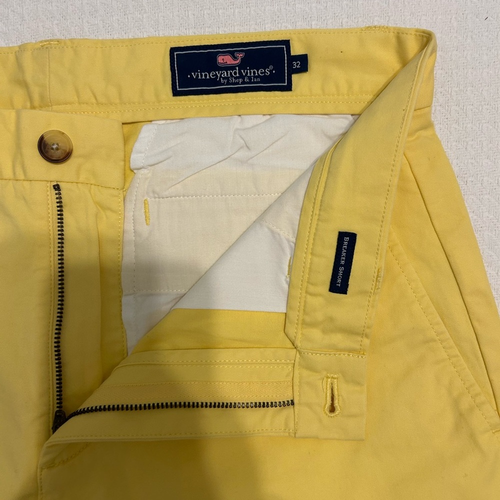 Vineyard Vines Bright Yellow Chino Shorts